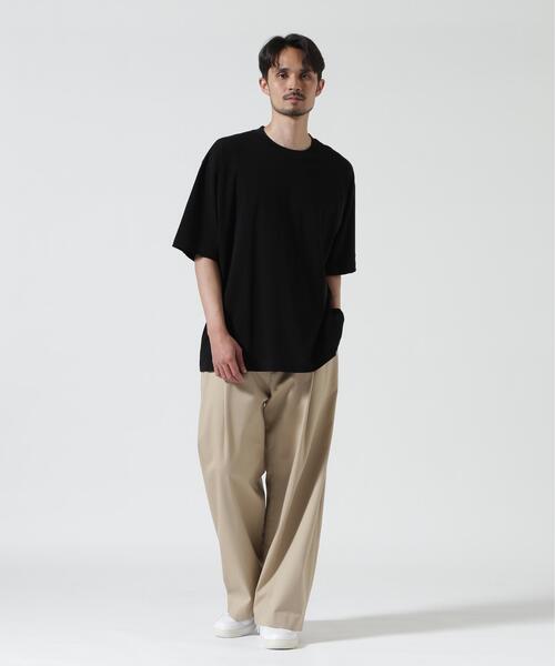 ATON(エイトン)の「ATON (エイトン) FRESCA PLATE | LOOSE FIT T-SHIRT(Tシャツ/カットソー・メンズ・ホワイト/ブラック・2/4/6)」の6枚目の写真