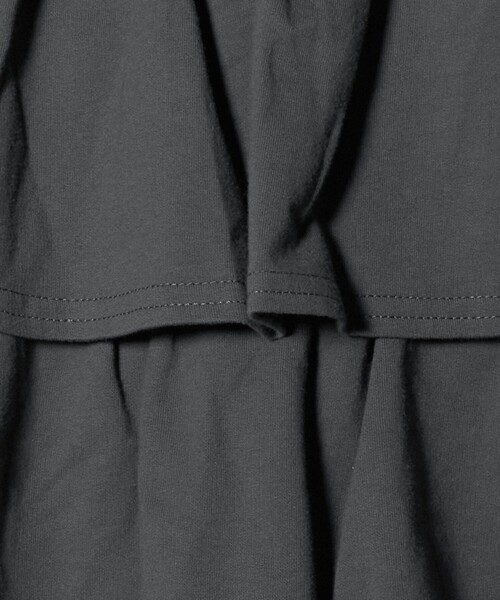 green label relaxing(グリーンレーベルリラクシング)の「ミニ裏毛 フリル キュロット(ダークグレー)140cm-160cm(スウェットパンツ・キッズ・ダークグレー・160cm/150cm/140cm)」の8枚目の写真