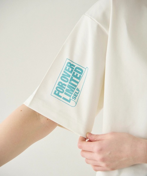 Duckster（ダックスター）の「Duckster/ダックスター　機能素材 アシメ切替 フーズフィット S/S TEE（Tシャツ/カットソー・メンズ・パープル/ホワイト・X-LARGE/LARGE/MEDIUM）」の9枚目の写真
