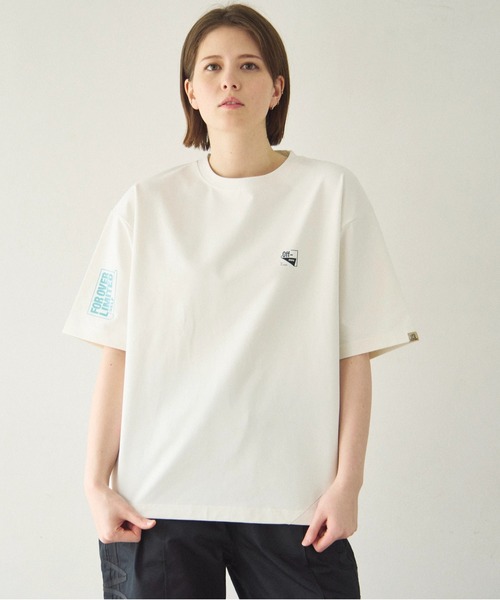 Duckster（ダックスター）の「Duckster/ダックスター　機能素材 アシメ切替 フーズフィット S/S TEE（Tシャツ/カットソー・メンズ・パープル/ホワイト・X-LARGE/LARGE/MEDIUM）」の13枚目の写真