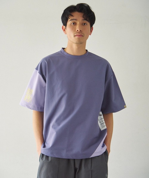 Duckster（ダックスター）の「Duckster/ダックスター　機能素材 アシメ切替 フーズフィット S/S TEE（Tシャツ/カットソー・メンズ・パープル/ホワイト・X-LARGE/LARGE/MEDIUM）」の18枚目の写真