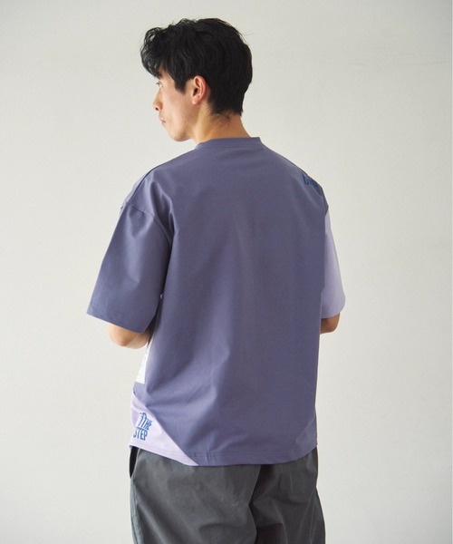 Duckster（ダックスター）の「Duckster/ダックスター　機能素材 アシメ切替 フーズフィット S/S TEE（Tシャツ/カットソー・メンズ・パープル/ホワイト・X-LARGE/LARGE/MEDIUM）」の19枚目の写真
