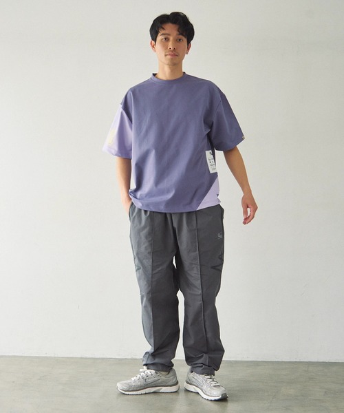 Duckster（ダックスター）の「Duckster/ダックスター　機能素材 アシメ切替 フーズフィット S/S TEE（Tシャツ/カットソー・メンズ・パープル/ホワイト・X-LARGE/LARGE/MEDIUM）」の20枚目の写真