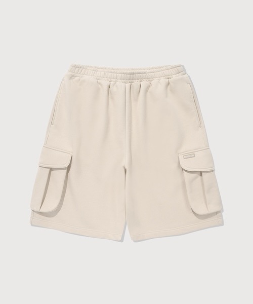 COVERNAT（カバーナット）の「[SOOBIN着用] REGULAR CARGO SWEAT SHORTS（スウェットパンツ・メンズ・キナリ/カモフラージュ/ブラック/杢グレー・LARGE/MEDIUM/SMALL/X-LARGE/X-SMALL）」の2枚目の写真