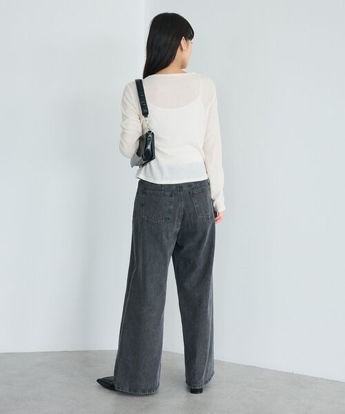 CRAFT STANDARD BOUTIQUE(クラフトスタンダードブティック)の「シャーリングカーディガン(カーディガン/ボレロ・レディース・杢グレー/グリーン系その他3/アイボリー・FREE)」の20枚目の写真