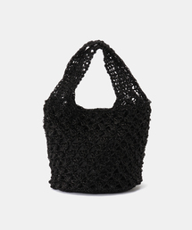 B.C STOCK（ベーセーストック）の「ラメ編み2WAYバッグ（ハンドバッグ）」