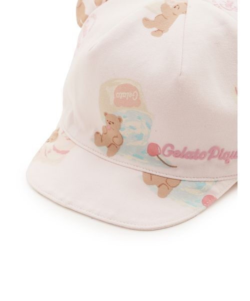gelato pique(ジェラートピケ)の「【BABY】アイスクリームベア柄キャップ(その他ベビーウェア・キッズ・クリーム/ピンク・F)」の10枚目の写真
