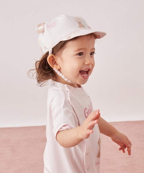 gelato pique(ジェラートピケ)の「【BABY】アイスクリームベア柄キャップ(その他ベビーウェア・キッズ・クリーム/ピンク・F)」の6枚目の写真