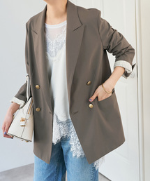 Spick & Span | 《追加》プレーンウィーブダブルブレストジャケット(テーラードジャケット)