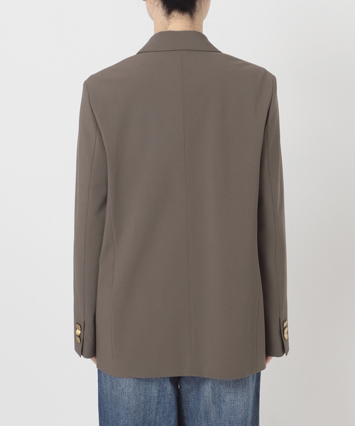 Spick & Span(スピックアンドスパン)の「《追加》プレーンウィーブダブルブレストジャケット(テーラードジャケット・レディース・ネイビー/カーキ・38/36/34/40)」の7枚目の写真