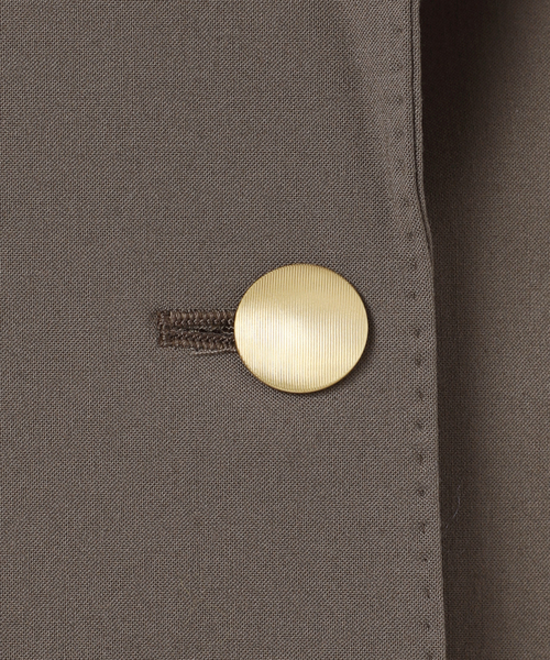 Spick & Span(スピックアンドスパン)の「《追加》プレーンウィーブダブルブレストジャケット(テーラードジャケット・レディース・ネイビー/カーキ・38/36/34/40)」の12枚目の写真