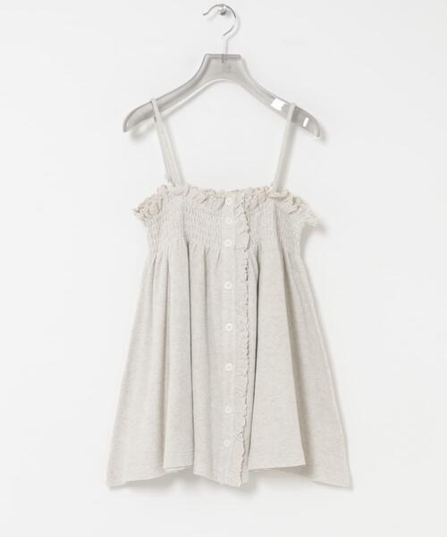 crinkle crinkle crinkle(クリンクルクリンクルクリンクル)の「crinkle crinkle crinkle SHIRRING GATHER CAMI(キャミソール・レディース・ブラック/アイボリー・FREE)」の7枚目の写真