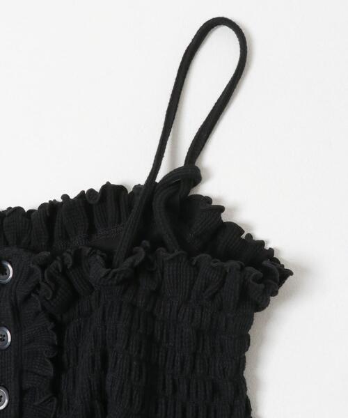 crinkle crinkle crinkle(クリンクルクリンクルクリンクル)の「crinkle crinkle crinkle SHIRRING GATHER CAMI(キャミソール・レディース・ブラック/アイボリー・FREE)」の15枚目の写真