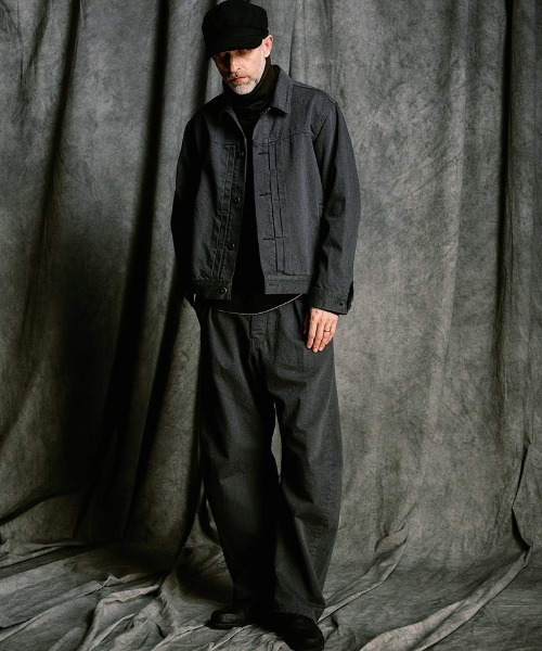wjk（ダヴルジェイケイ）の「mj11527- denim jacket type1 (OW) デニムジャケット(2092 dn90j)（デニムジャケット・メンズ・インディゴブルー/チャコールグレー・S/M/L/XL）」の6枚目の写真