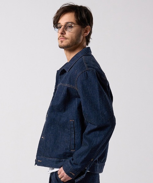 wjk（ダヴルジェイケイ）の「mj11527- denim jacket type1 (OW) デニムジャケット(2092 dn90j)（デニムジャケット・メンズ・インディゴブルー/チャコールグレー・S/M/L/XL）」の10枚目の写真