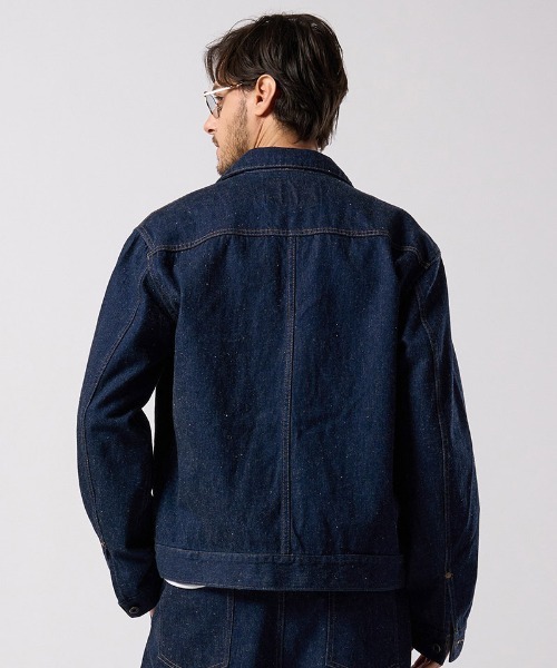 wjk（ダヴルジェイケイ）の「mj11527- denim jacket type1 (OW) デニムジャケット(2092 dn90j)（デニムジャケット・メンズ・インディゴブルー/チャコールグレー・S/M/L/XL）」の11枚目の写真