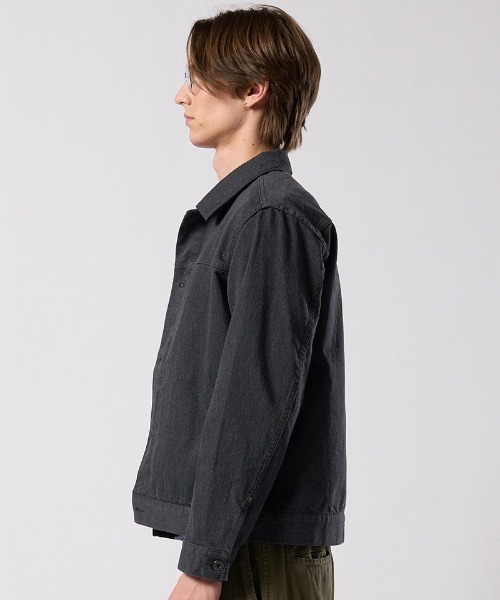 wjk（ダヴルジェイケイ）の「mj11527- denim jacket type1 (OW) デニムジャケット(2092 dn90j)（デニムジャケット・メンズ・インディゴブルー/チャコールグレー・S/M/L/XL）」の15枚目の写真