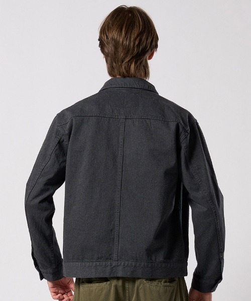 wjk（ダヴルジェイケイ）の「mj11527- denim jacket type1 (OW) デニムジャケット(2092 dn90j)（デニムジャケット・メンズ・インディゴブルー/チャコールグレー・S/M/L/XL）」の16枚目の写真