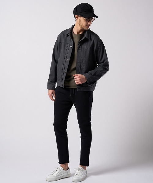 wjk（ダヴルジェイケイ）の「mj11527- denim jacket type1 (OW) デニムジャケット(2092 dn90j)（デニムジャケット・メンズ・インディゴブルー/チャコールグレー・S/M/L/XL）」の20枚目の写真