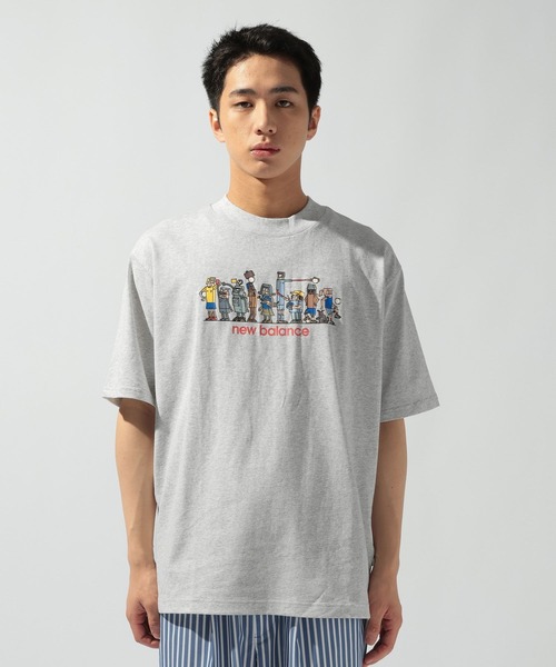 NEW BALANCE（ニューバランス）の「【New Balance(ニューバランス)】ギカ ラインアップ オーバーサイズ Tシャツ（Tシャツ/カットソー・メンズ・ライトグレー・LARGE）」の5枚目の写真