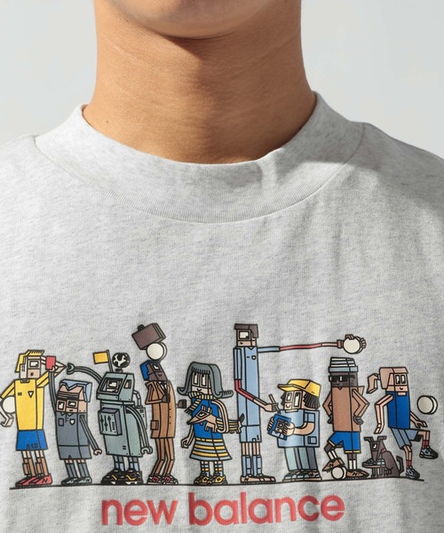 NEW BALANCE（ニューバランス）の「【New Balance(ニューバランス)】ギカ ラインアップ オーバーサイズ Tシャツ（Tシャツ/カットソー・メンズ・ライトグレー・LARGE）」の8枚目の写真