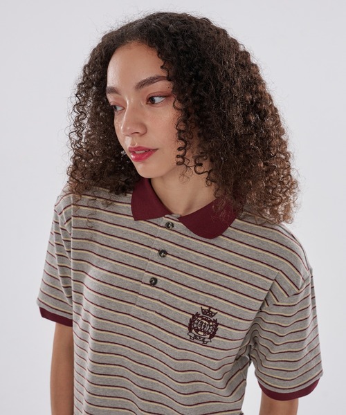 WISH FOR EVER(ウィッシュフォーエバー)の「GAME LOGO POLO SHIRT/ゲームロゴポロシャツ(ポロシャツ・メンズ・グレー/ブラウン/ネイビー・SMALL/MEDIUM/LARGE)」の11枚目の写真