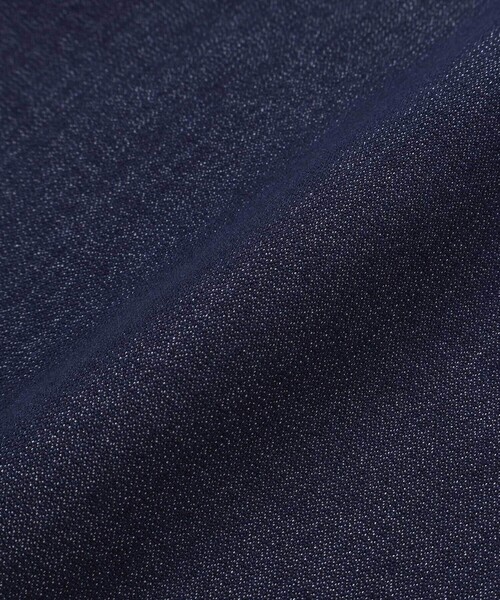 BeBe(ベベ)の「シャンブレー裾スカラップ刺しゅう6分丈ワイドパンツ(90~160cm)(その他パンツ・キッズ・ネイビー・130cm/110cm/140cm/120cm)」の2枚目の写真