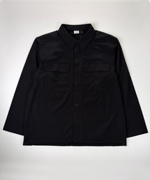 接触冷感 ナイロンストレッチ シャツジャケット