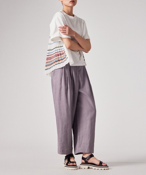 Paul Smith(ポールスミス)の「ウィメンズ プリーツ コンビネーション カットソー / 165150 441V(Tシャツ/カットソー・レディース・マルチ・MEDIUM)」の11枚目の写真