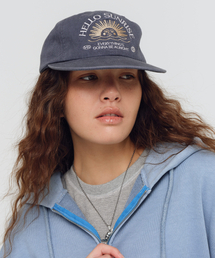 HELLO SUNRISE（ハローサンライズ）の「Washed Two Tone Arch Logo 6panel Cap_Gray Purple（キャップ）」