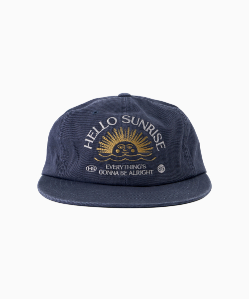 HELLO SUNRISE(ハローサンライズ)の「Washed Two Tone Arch Logo 6panel Cap_Gray Purple(キャップ・レディース・ブルーグレー・OS)」の2枚目の写真
