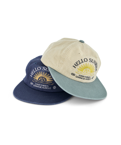 HELLO SUNRISE(ハローサンライズ)の「Washed Two Tone Arch Logo 6panel Cap_Gray Purple(キャップ・レディース・ブルーグレー・OS)」の5枚目の写真
