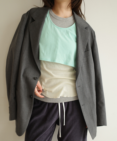 SLOBE IENA(スローブイエナ)の「《3枚セット》Plus by ONIT/オニット SLOBE別注 3セットタンクトップ(タンクトップ・レディース・グリーン/ベージュ系その他・FREE)」の18枚目の写真