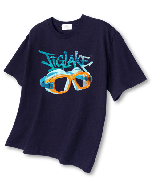 TI.GLAKE(ティーグレイク)の「スイミングゴーグル オーバーサイズ 半袖Tシャツ ネイビー(Tシャツ/カットソー・メンズ・その他・LARGE/X-LARGE/XX-LARGE)」の1枚目の写真