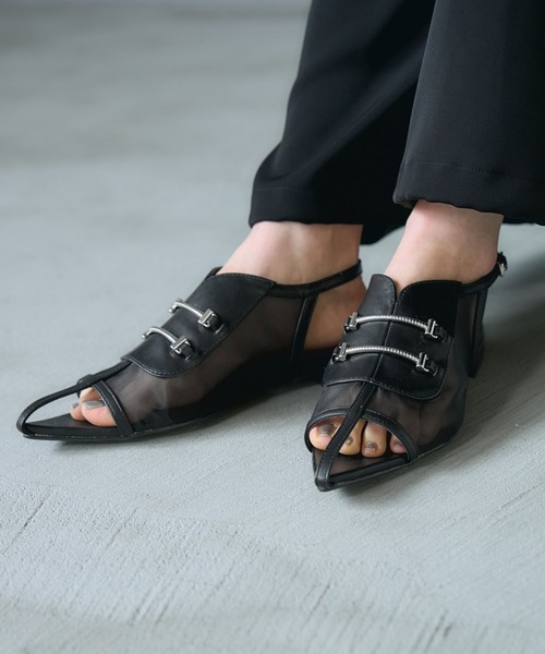 HARE(ハレ)の「シアーデザインフラットサンダル(HARE)(サンダル・レディース・ブラック・LARGE/MEDIUM)」の22枚目の写真