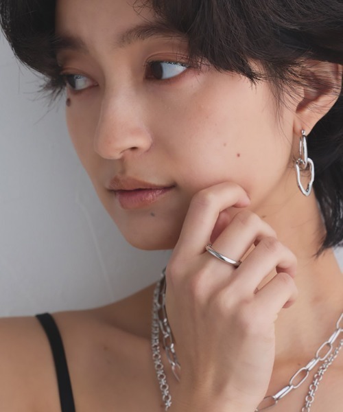 RASW（ラス）の「[RASW]チェーンドッキングリング（リング・レディース・シルバー/シルバー×ゴールド・FREE）」の9枚目の写真