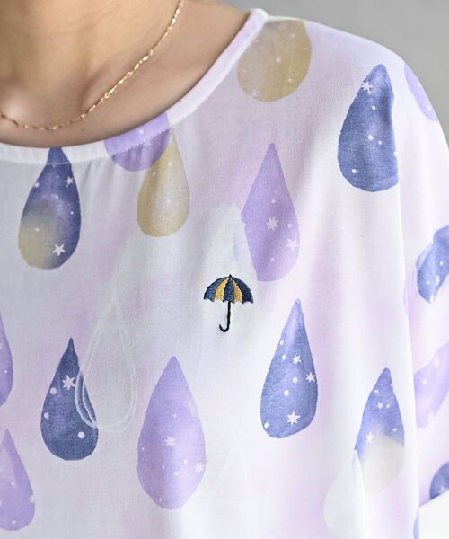 rps(アールピーエス)の「FeelCoolしずくワイドTシャツ(Tシャツ/カットソー・レディース・ベージュ/ネイビー/パープル・フリー)」の20枚目の写真