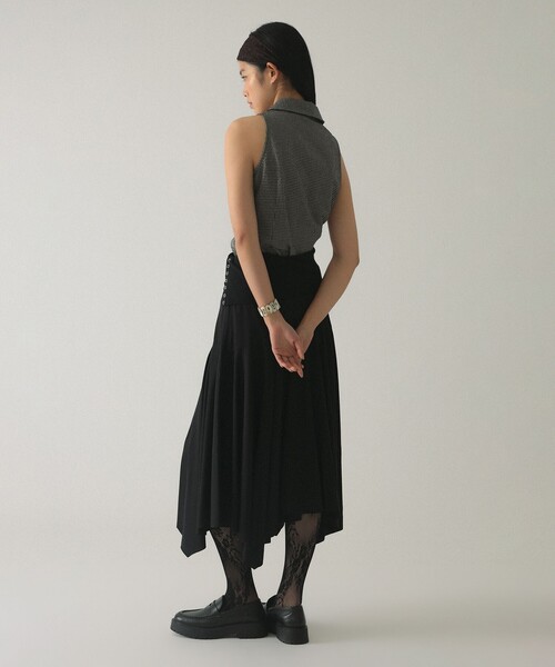Ray BEAMS(レイビームス)の「◎イレヘムカットSK(スカート・レディース・オリーブ/ブラック・ONE SIZE)」の5枚目の写真