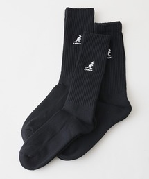 fort point（フォーポイント）の「【KANGOL/カンゴール】【王道の足元】3足組 フルレングスソックス 無地・シンプル クルー丈 3Pセット 靴下（ソックス/靴下）」
