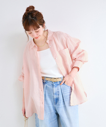 Simplicite（サンプリシテ）の「《追加》《S/Mサイズ展開》手洗い可 / 2WAYフレンチリネンシャツ（シャツ/ブラウス）」