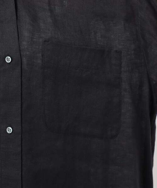 B.C STOCK(ベーセーストック)の「《追加》《S/Mサイズ展開》手洗い可 / 2WAYフレンチリネンシャツ(シャツ/ブラウス・レディース・イエロー/ライトブルー/アイボリー/ブラック/ブルー/ピンク/ホワイト・MEDIUM/SMALL)」の10枚目の写真