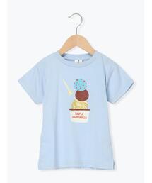 Samansa Mos2 Lagom（サマンサモスモスラーゴム）の「【吸水速乾】アイスプリントTシャツ（Tシャツ/カットソー）」