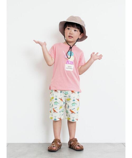 Samansa Mos2 Lagom(サマンサモスモスラーゴム)の「【吸水速乾】アイスプリントTシャツ(Tシャツ/カットソー・キッズ・サックスブルー/ピンク・130/95/120/110/100)」の4枚目の写真