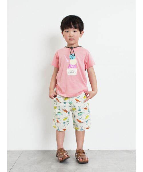 Samansa Mos2 Lagom(サマンサモスモスラーゴム)の「【吸水速乾】アイスプリントTシャツ(Tシャツ/カットソー・キッズ・サックスブルー/ピンク・130/95/120/110/100)」の9枚目の写真
