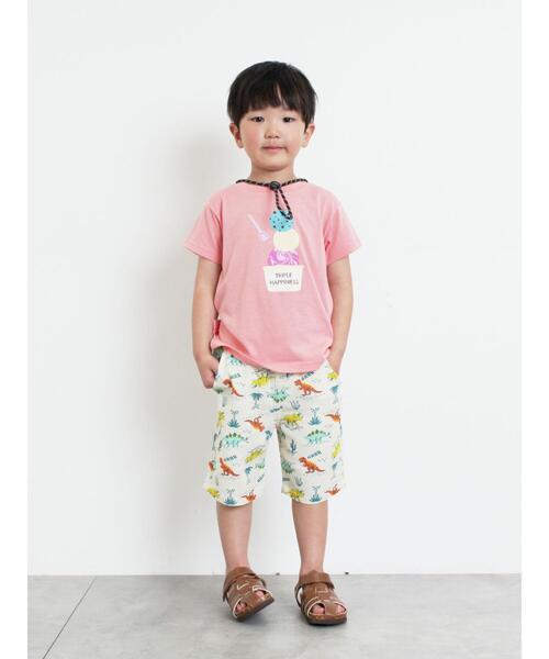 Samansa Mos2 Lagom(サマンサモスモスラーゴム)の「【吸水速乾】アイスプリントTシャツ(Tシャツ/カットソー・キッズ・サックスブルー/ピンク・130/95/120/110/100)」の10枚目の写真