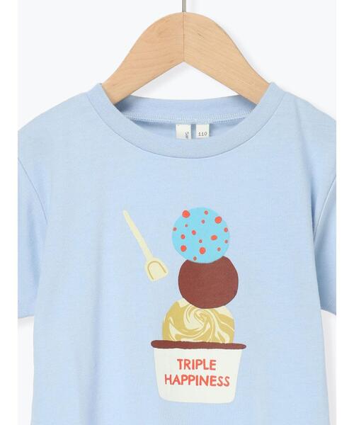 Samansa Mos2 Lagom(サマンサモスモスラーゴム)の「【吸水速乾】アイスプリントTシャツ(Tシャツ/カットソー・キッズ・サックスブルー/ピンク・130/95/120/110/100)」の15枚目の写真