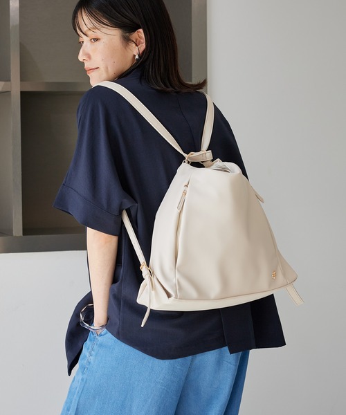 ROPE' PICNIC(ロペピクニック)の「2WAYリュック&ショルダーバッグ(ショルダーバッグ・レディース・ブラック/ブラウン/キナリ・FREE)」の1枚目の写真
