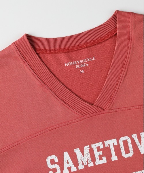 Right-on(ライトオン)の「HONEYSUCKLE ROSE(ハニーサックルローズ)ナンバリングTシャツ(Tシャツ/カットソー・レディース・ブラウン/レッド/ダークグレー・L/M)」の14枚目の写真