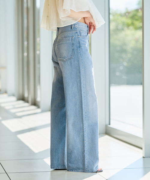 NEPLA.(ネプラ)の「NEPLA. ネプラ ワイドフレアパンツ WOWFL-6S(デニムパンツ・レディース・サックスブルー・24/25)」の22枚目の写真