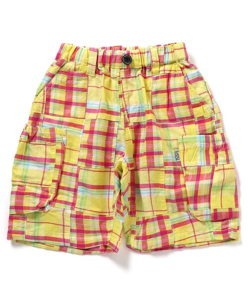 F.O.KIDS（エフオーキッズ）の「パッチワークショーツ（その他パンツ・キッズ・ダークグリーン/イエロー/レインボー・100/90/80/140/130/120/110）」の3枚目の写真